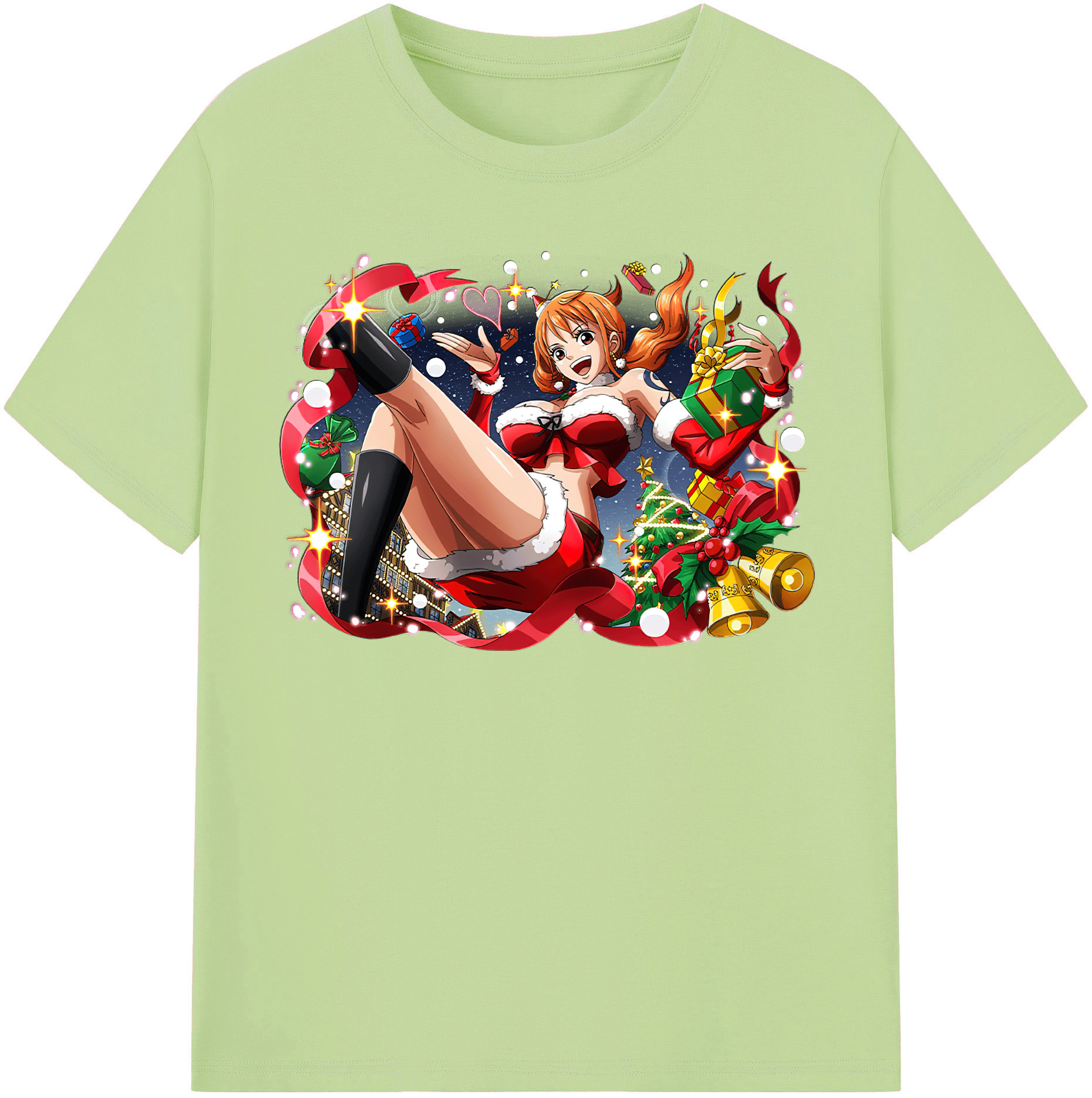 ワンピース ナミ ONE PIECE Nami 綿100％半袖Tシャツ（フロントプリント）